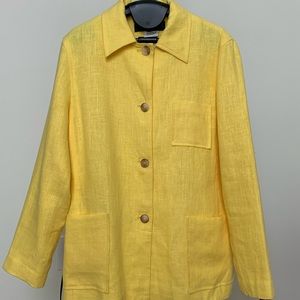 Harve Benard Linen Summer Blazer 6 Petite